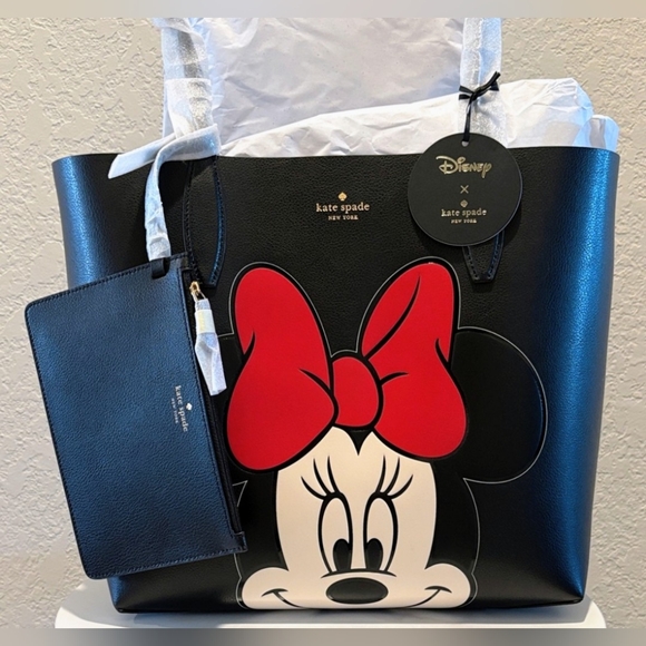 Kate Spade X Disney Tote Bag With The Pouch NWT - Picture 1 of 8